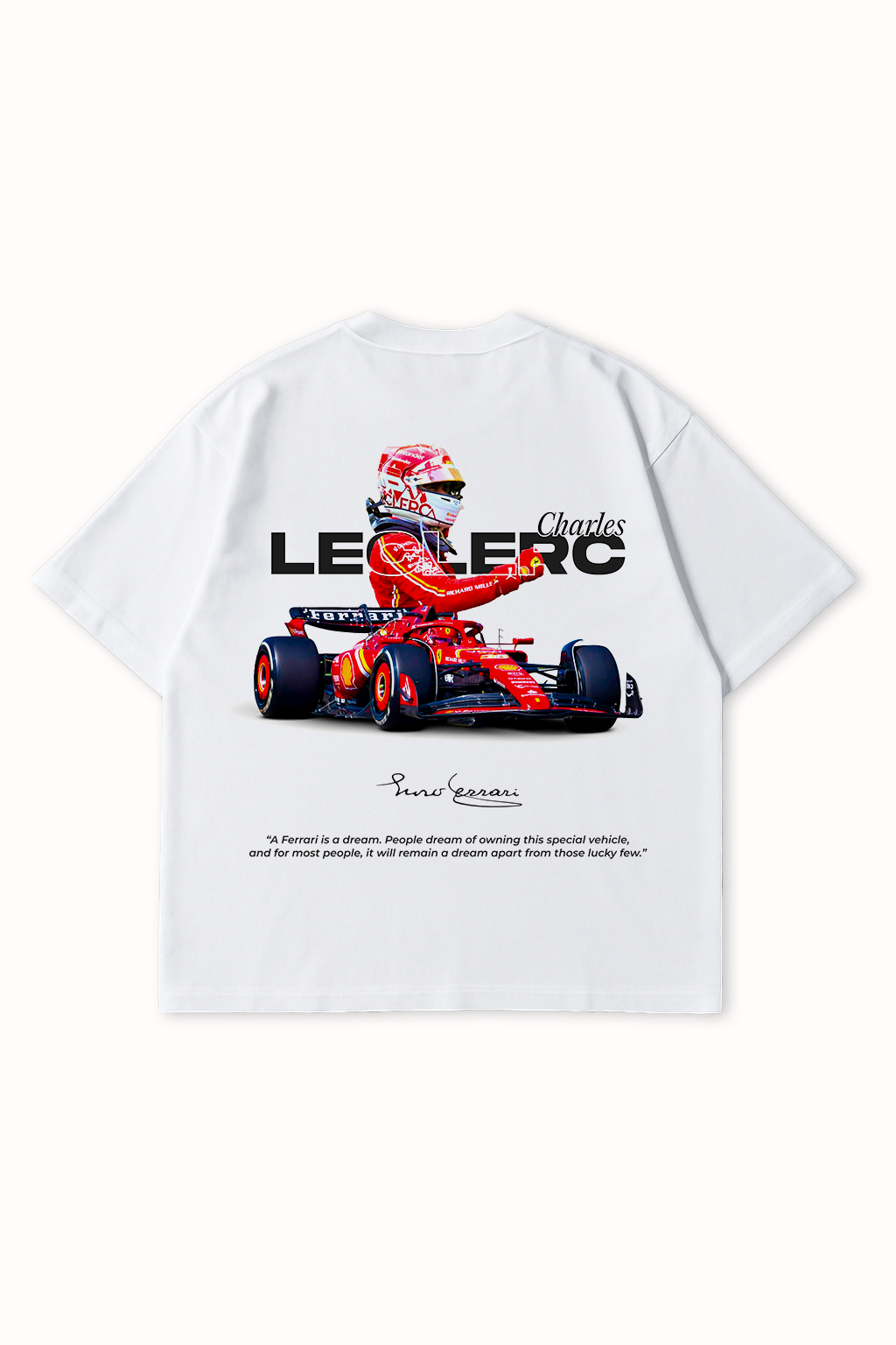 Charles Leclerc Ferrari Oversized T-Shirt