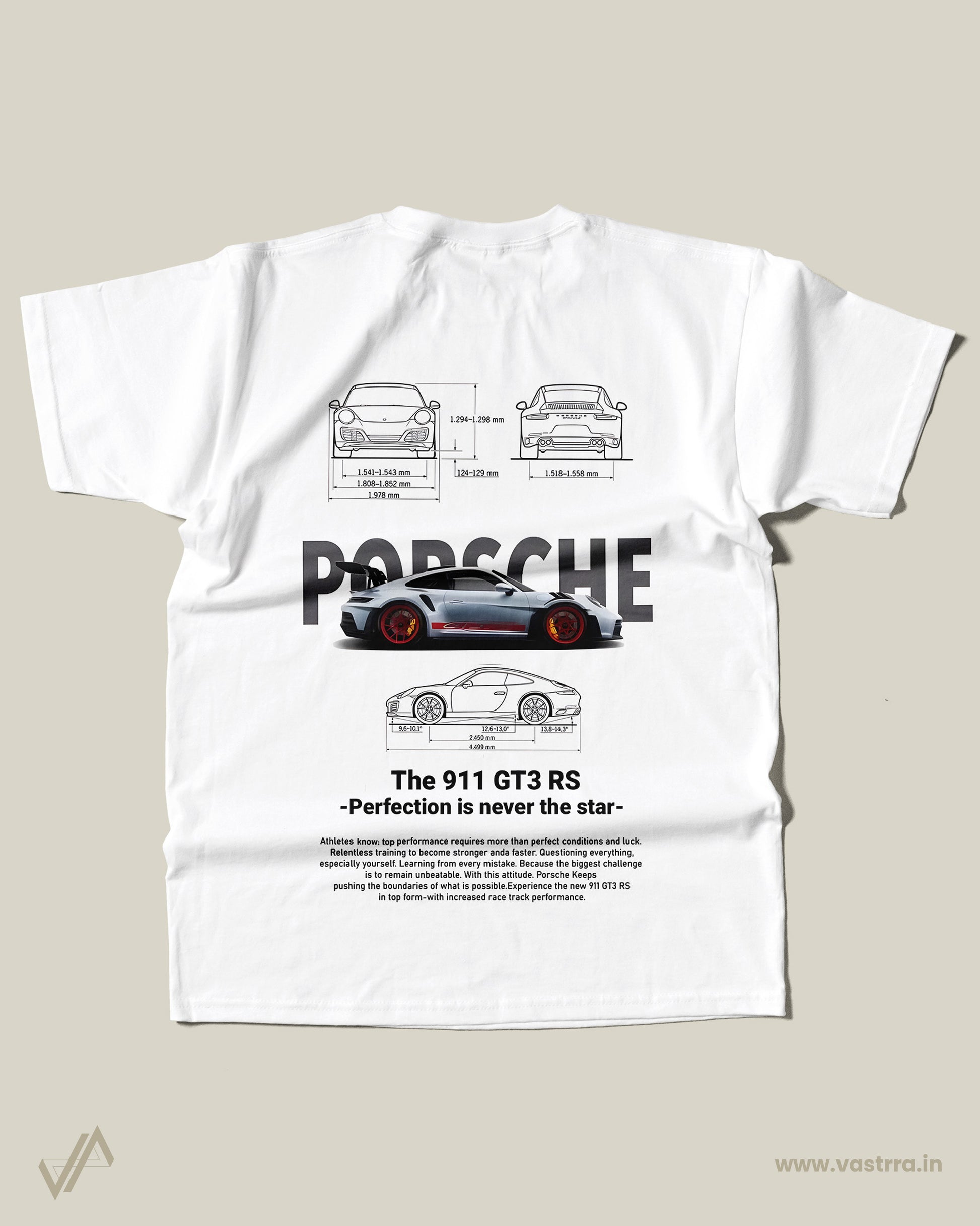 WHITE PORCHE T-SHIRT