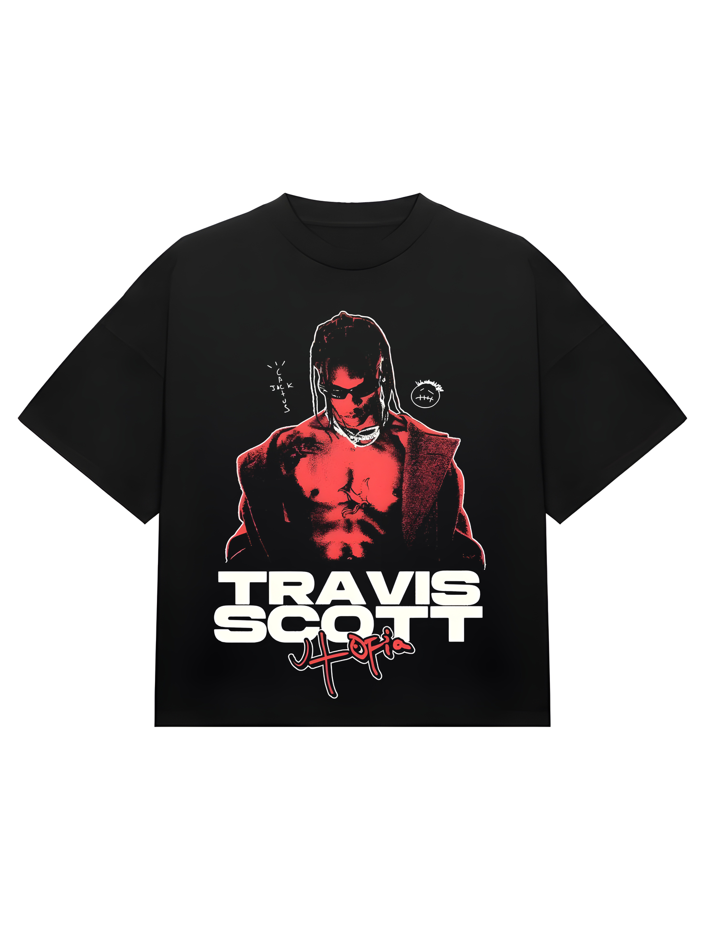 BLACK TRAVIS SCOTT T-SHIRT