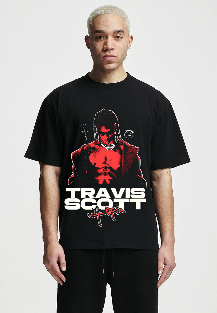BLACK TRAVIS SCOTT T-SHIRT