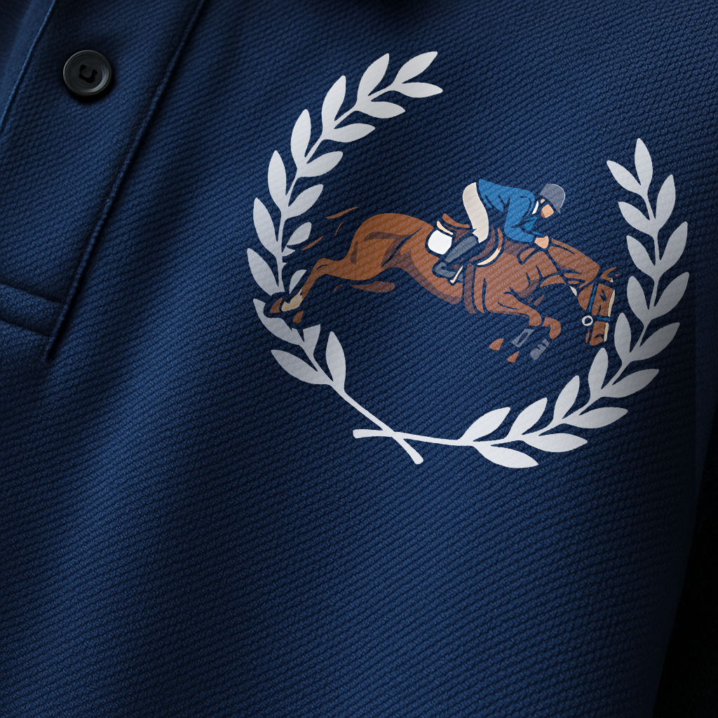 Premium cotton polo with heritage design