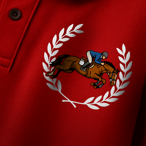 Crimson Legacy Polo – Equestrian Crest Edition
