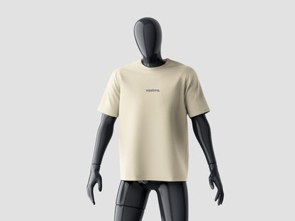 Heavy Oversized T-shirt — Beige