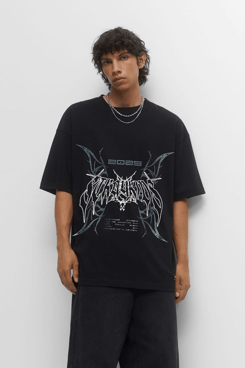 Black Futuristic Tribal T-Shirt – Vastrra
