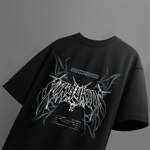 Black Futuristic Tribal T-Shirt – Vastrra