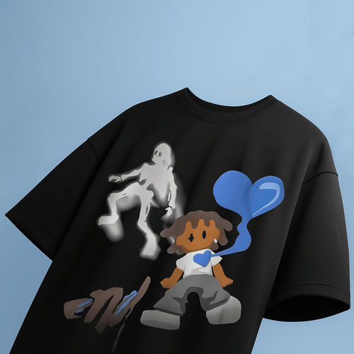 Black Love Shadow T-Shirt – Vastrra