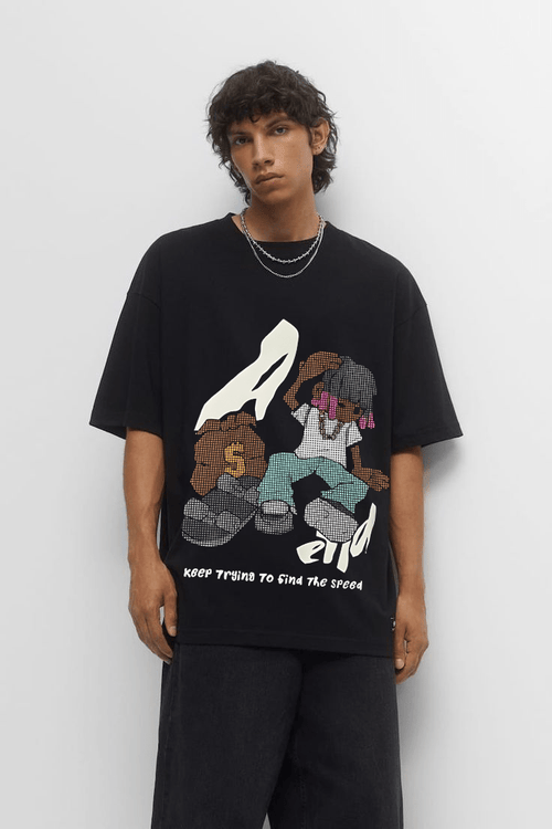 Black Pixel Hustle T-Shirt – Vastrra