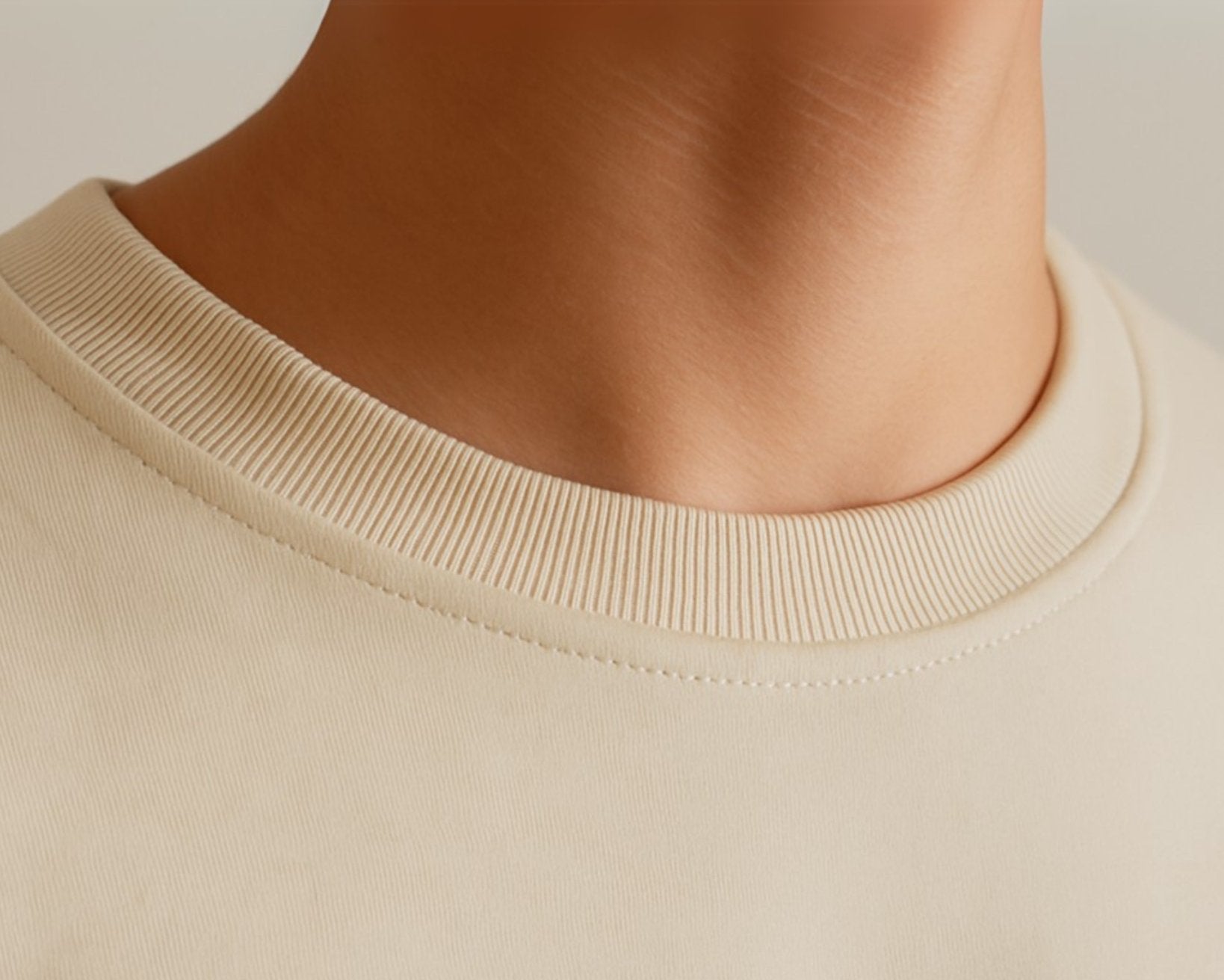 Heavy Oversized T-shirt — Beige