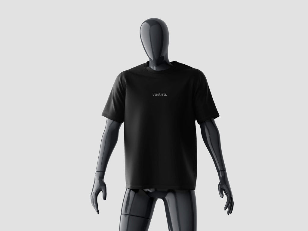 Heavy Oversized T-shirt — PORSHE BLACK