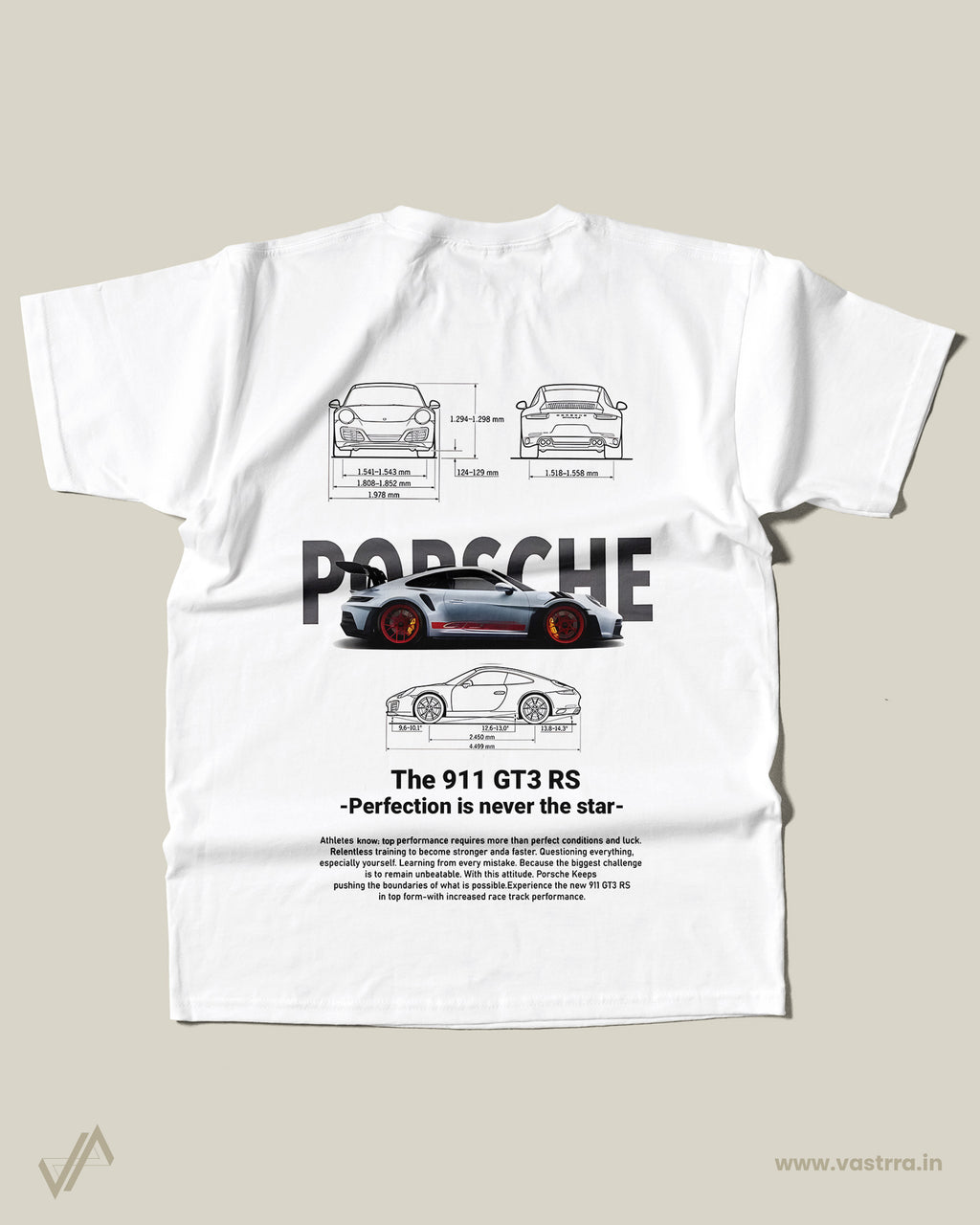 WHITE PORCHE T-SHIRT