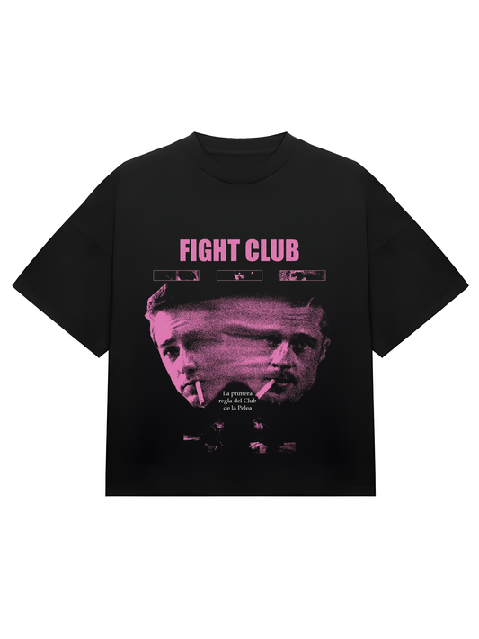 BLACK FIGHT CLUB RETRO FILM T-SHIRT